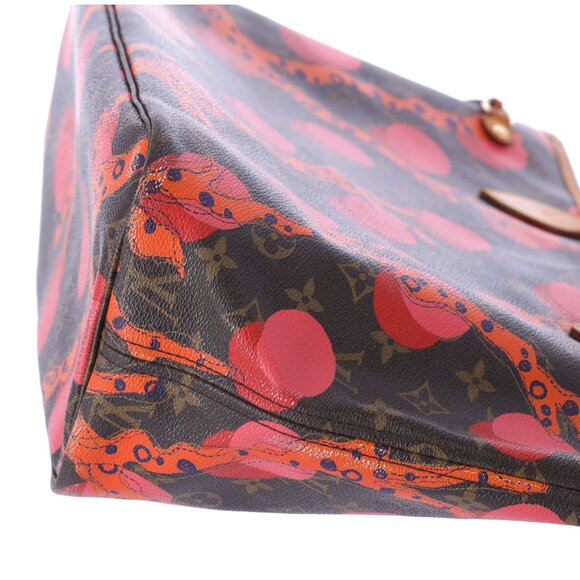 Louis Vuitton Monogram La Mage Neverfull MM Tote Bag M41603 LV Brown Red Pink - Picture 11 of 15